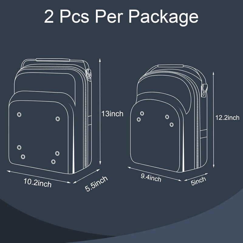 Epesoware 2 PCS Hat Travel Cases for Baseball Caps - Premium Hat Storage Carrier Case with Handle, Shoulder Strap and Trolley Sleeve, Protect Up to 10 Hats for Travel Home Organizer - Image 3